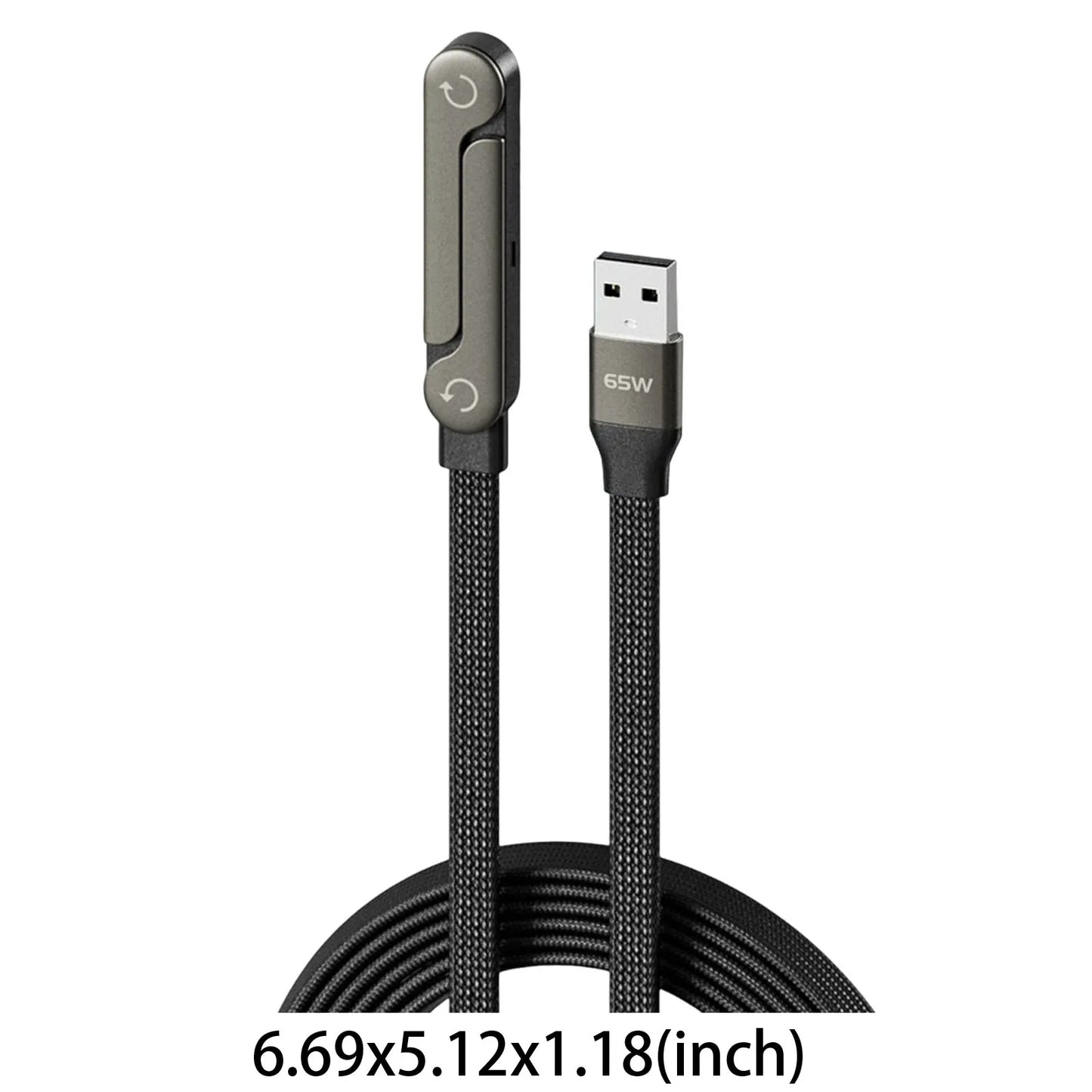 π Cavo dati pieghevole 240W / 65W con supporto invisibile
Cavo intrecciato per ricarica rapida per iPhone 17 e altri dispositivi