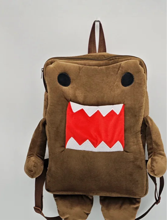 Zaino in peluche Domo Kun – Graziosa borsa a tracolla piccola per donne e uomini