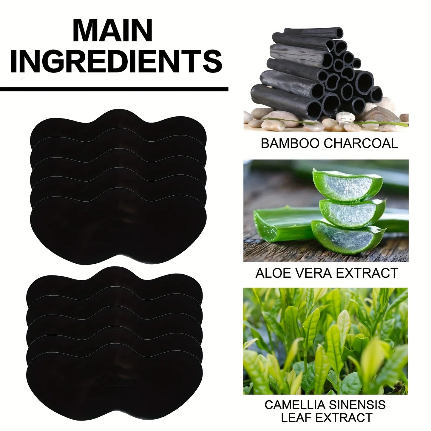 Strisce detergenti per i pori del naso – Rimozione profonda dei punti neri, strumento per la cura del viso, 10/20/50/100 pezzi