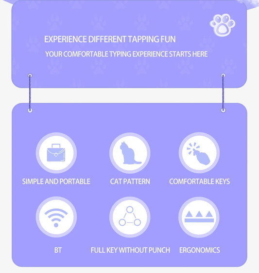 Tastiera Bluetooth AJAZZ 3060i – Tastiera meccanica wireless a 84 tasti, regalo portatile e carino per desktop e laptop