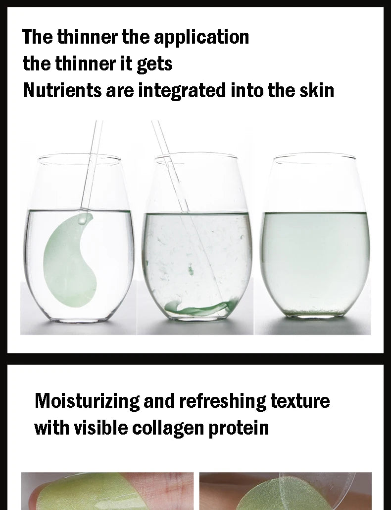 Maschera per gli occhi al collagene e alghe dorate (60 pezzi) – Cerotti in gel anti-occhiaie, gonfiore e anti-età