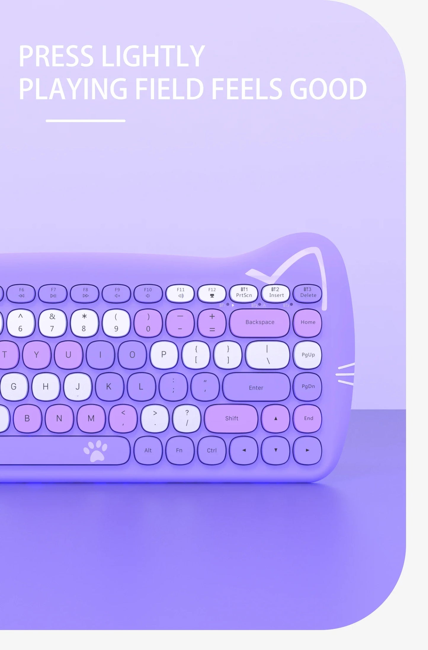 Tastiera Bluetooth AJAZZ 3060i – Tastiera meccanica wireless a 84 tasti, regalo portatile e carino per desktop e laptop