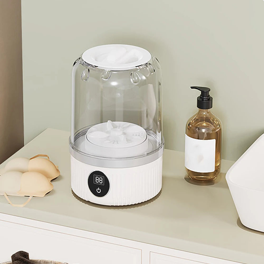 🧺 Lavatrice portatile wireless (ricaricabile)

Pulitore automatico per biancheria intima e piccoli indumenti - Ideale per la casa e i viaggi