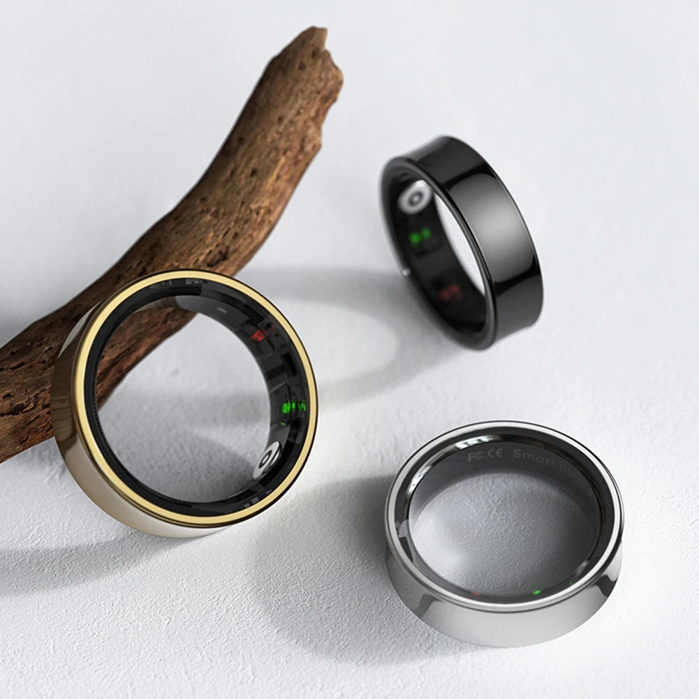 R09 Smart Ring – Anello intelligente impermeabile per la salute e il fitness con monitoraggio della frequenza cardiaca, del sonno e della SpO₂