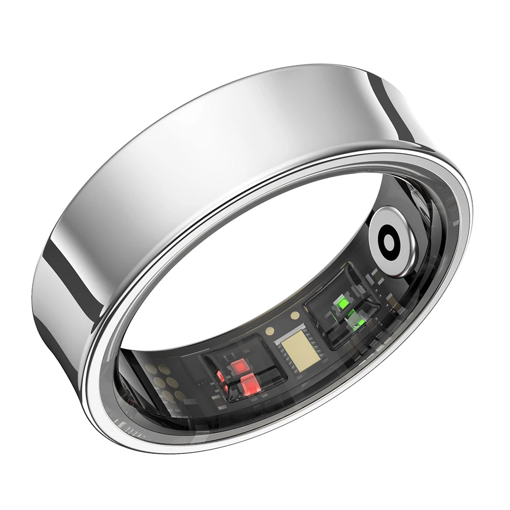 R09 Smart Ring – Anello intelligente impermeabile per la salute e il fitness con monitoraggio della frequenza cardiaca, del sonno e della SpO₂