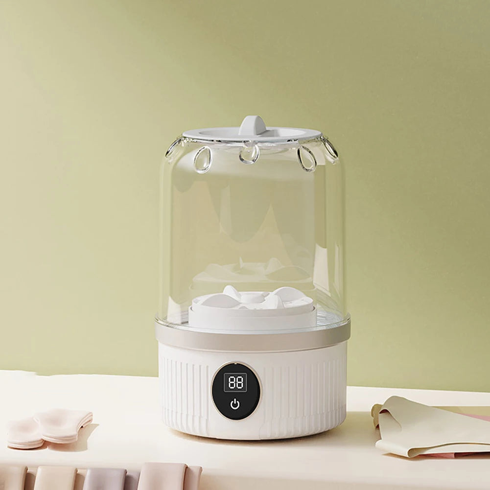 🧺 Lavatrice portatile wireless (ricaricabile)

Pulitore automatico per biancheria intima e piccoli indumenti - Ideale per la casa e i viaggi