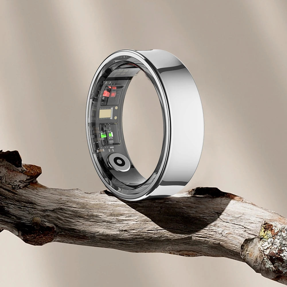 R09 Smart Ring – Anello intelligente impermeabile per la salute e il fitness con monitoraggio della frequenza cardiaca, del sonno e della SpO₂