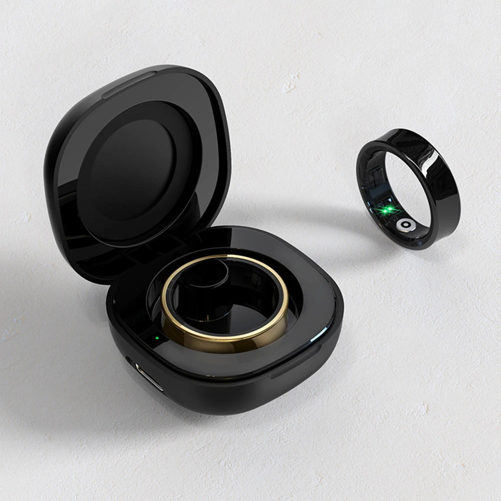 R09 Smart Ring – Anello intelligente impermeabile per la salute e il fitness con monitoraggio della frequenza cardiaca, del sonno e della SpO₂