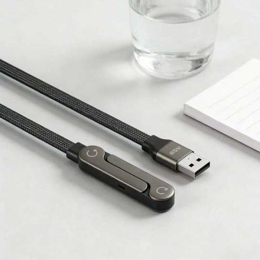 🔌 Cavo dati pieghevole 240W / 65W con supporto invisibile

Cavo intrecciato per ricarica rapida per iPhone 17 e altri dispositivi